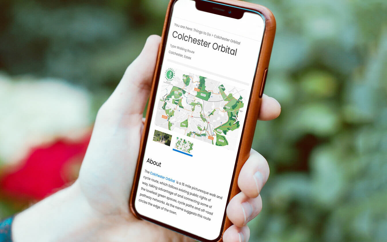 By foot walking routes